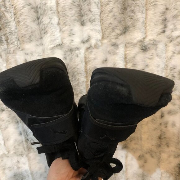 Puma Phenom Suede Training  Womens Black Sneakers Athletic Shoes 5.5 - Picture 14 of 16